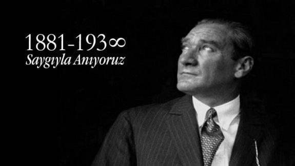 Milli Eğitim Müdürü Mehmet İzzet Demirin 10 Kasım Atatürkü Anma Günü Mesajı
